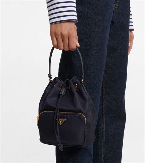 prada small nylon bucket bag|prada nylon tote bag sale.